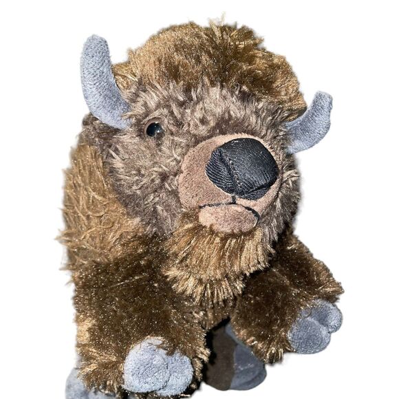 Wild Republic 12" Plush Bison American Buffalo Stuffed Animal Safari Nursery Toy - Picture 7 of 12